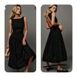 Reformation Elvira Midi Dress Drop Waist Bubble $248 sz 10 NWOT